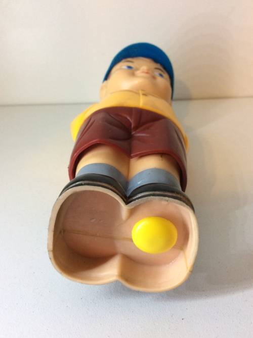 VINTAGE JAPAN TOY - NOVELTY, PULL DOWN THE BOYS PANTS AND IT SHOOTS WATER -