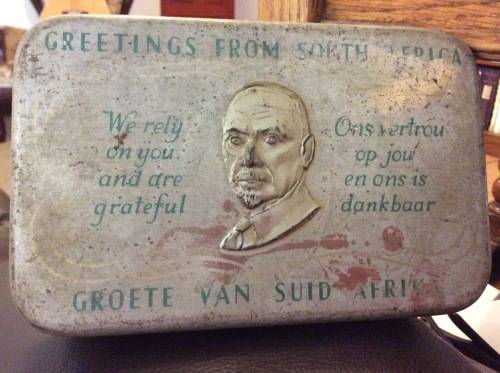 1940 JAN SMUTS CHRISTMAS TIN TO THE TROOPS