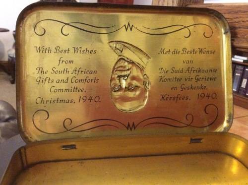 1940 JAN SMUTS CHRISTMAS TIN TO THE TROOPS
