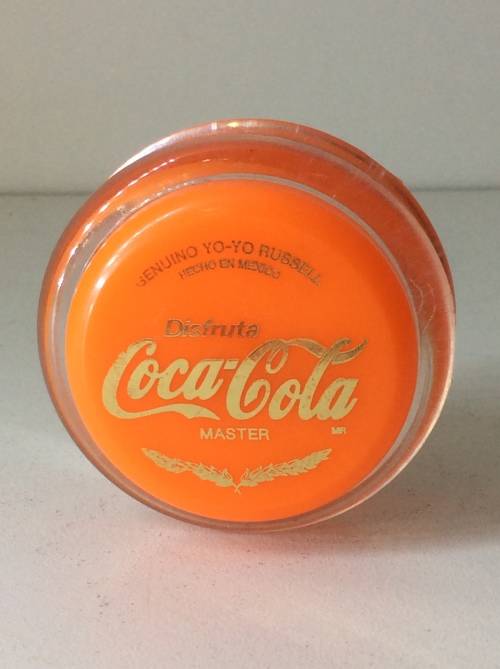 RUSSELL YO YO - MADE IN MEXICO ORANGE WITH GOLD WRITING -