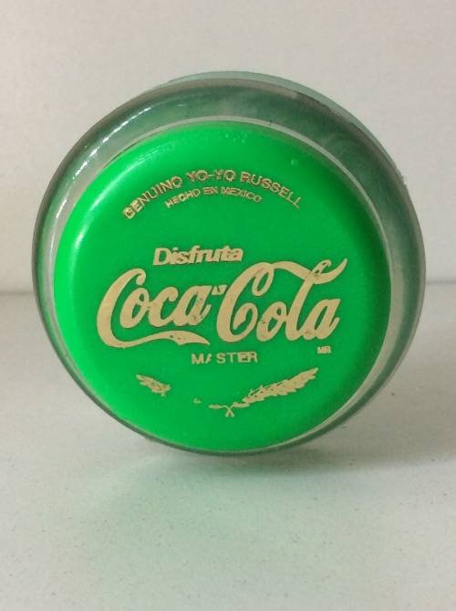 RUSSELL YO YO - MADE IN MEXICO GREEN WITH GOLD WRITING -