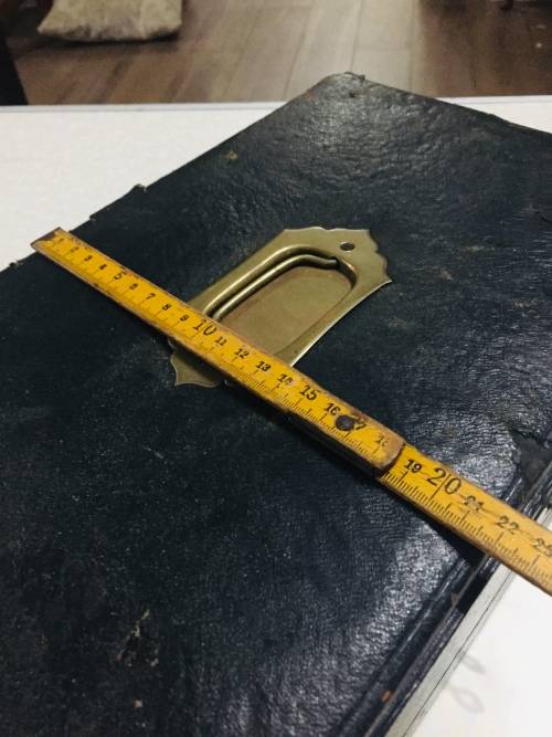 EDWARDIAN TRAVELING WRITING BLOCK WITH KEY - SOMETHING SPECIAL -