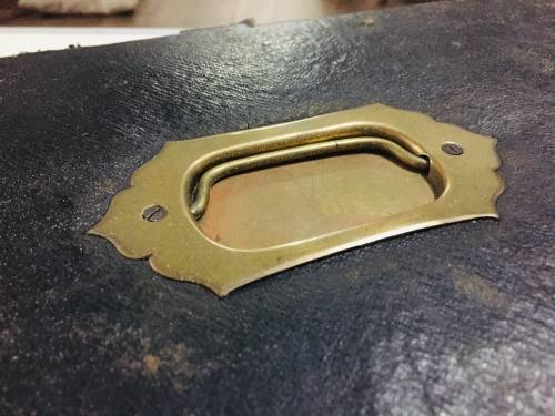 EDWARDIAN TRAVELING WRITING BLOCK WITH KEY - SOMETHING SPECIAL -