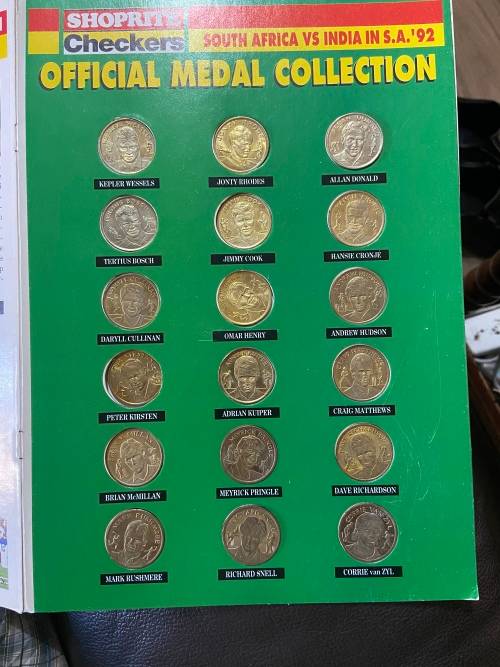 COMPLETE SET 1992 CRICKET COINS