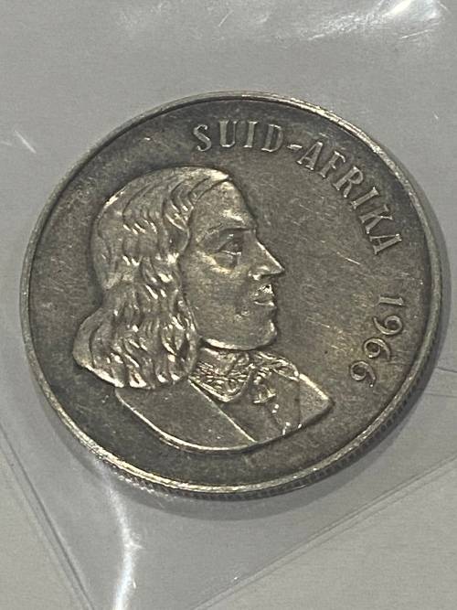 SOUTH AFRICAN 1966 SILVER AFRIKAANS R1