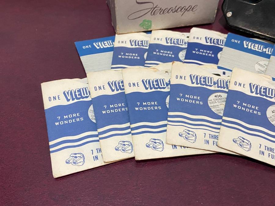 USA VIEW MASTER FROM 1950s WITH 11 SLIDES ORIGINAL BOX