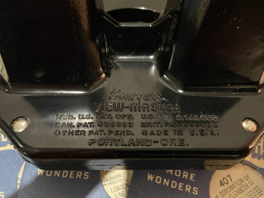 USA VIEW MASTER FROM 1950s WITH 11 SLIDES ORIGINAL BOX