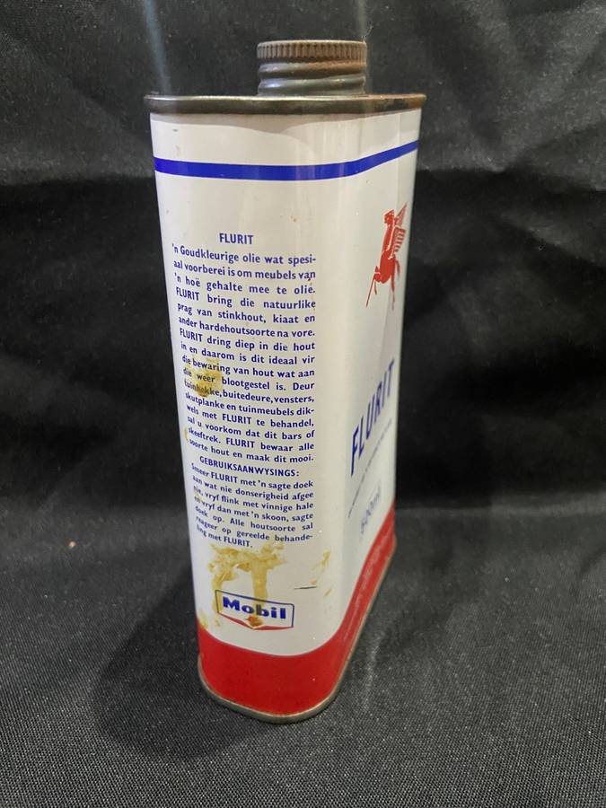 OLD MOBIL FLURIT OIL CAN