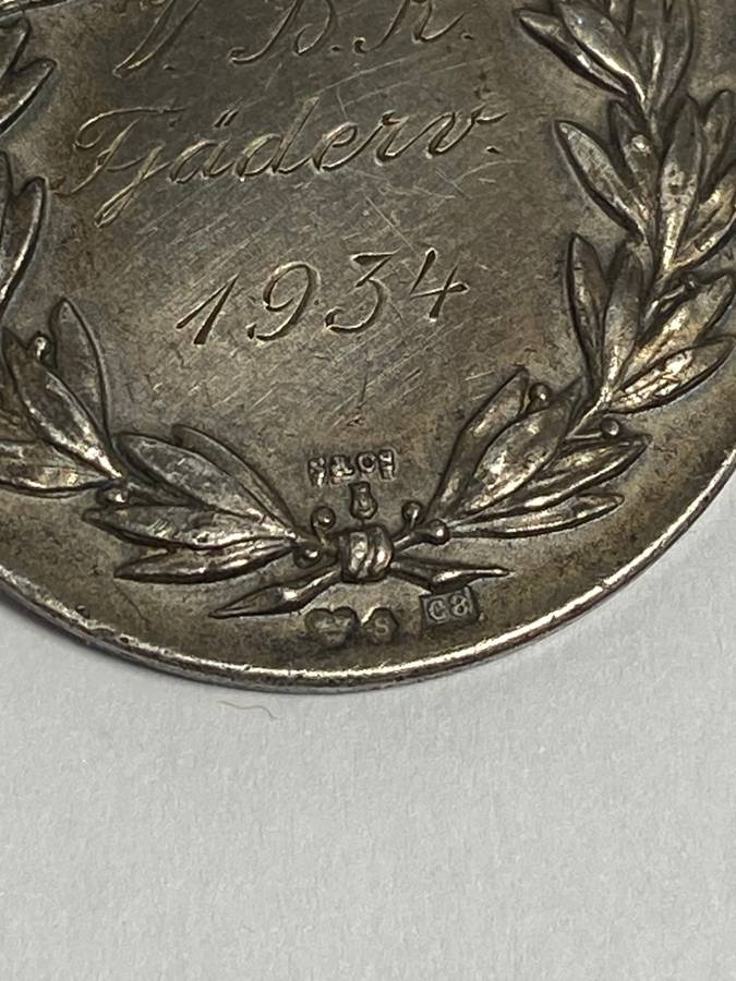 TWO 1930s MEDALS - SWEDISH SILVER -