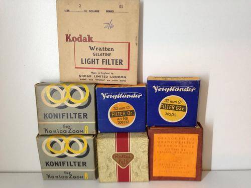 COLLECTION OF LIGHT FILTERS - ALL FOR ONE BID - GREAT COLLECTORS ITEMS -
