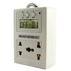 Digital Electricity AC Power Consumption Monitor and Timer Power Saving Meter