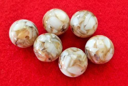 160 x 10mm round shell beads