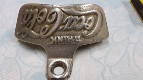 1950s Wall Mount Coke Bottle opener .