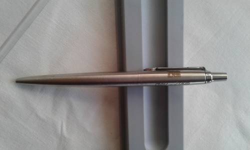 Parker stainless jotter pen boxed (branded)