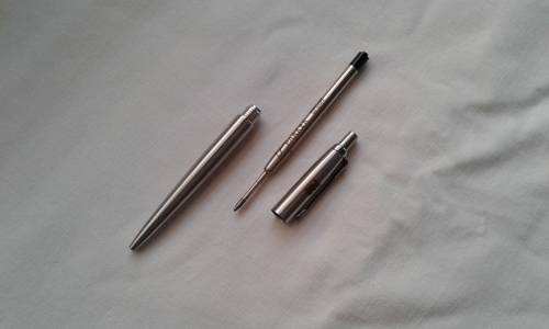 Parker stainless jotter pen boxed (branded)