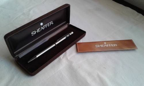 sheaffer Stainless Steel ball point pen boxed
