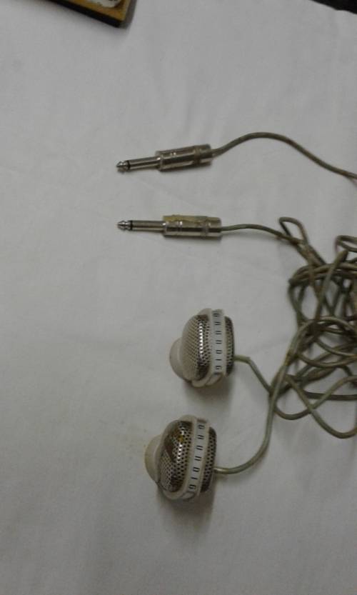 vintage Grundig Mic set