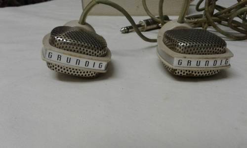 vintage Grundig Mic set