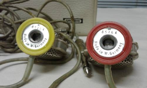 vintage Grundig Mic set