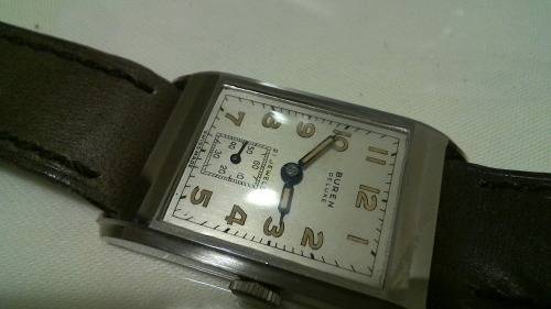 1950s Buren grand Prix  De luxe 21 Jewels Swiss made Gents Wristwatch
