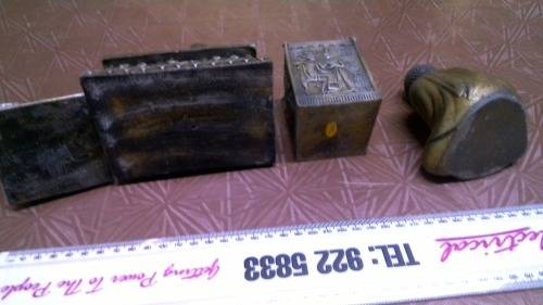 Lot of 3 highly detailed egyptian ornaments and a Budda