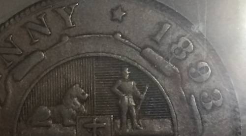 1893 ZAR Penny - Scarce!