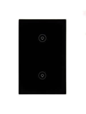 Smart Wi-Fi Light Switch  2 Gang Black - Now with 2 way switching -works with Alexa