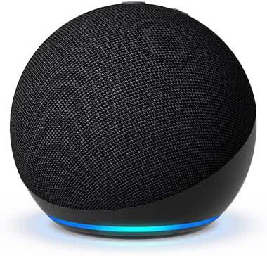 Echo Dot (5th Gen ) | With bigger vibrant sound, helpful routines and Alexa | Charcoal