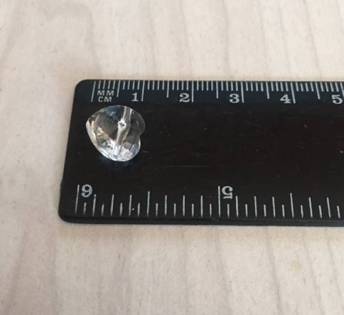 Swarovski 10mm Crystal Heart Bead