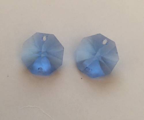 Swarovski 14mm Sapphire Octagon (14 on a string)