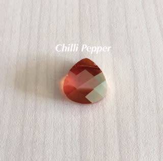 Swarovski 15mm Briolette Pendant in Chili Pepper