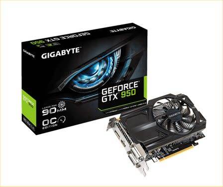 Gigabyte GeForce GTX 950 OC Edition 2GB DDR5 Graphics Card (GV-N950OC-2GD)