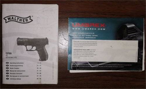 Umarex Walther CP99 4.5mm (.177) CO2 Gas Pistol plus Gas and Pellets