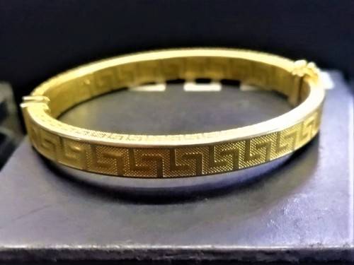`Gorgeous` DOLCE VITA `Italy: Gold Bangle (Rolled Gold)