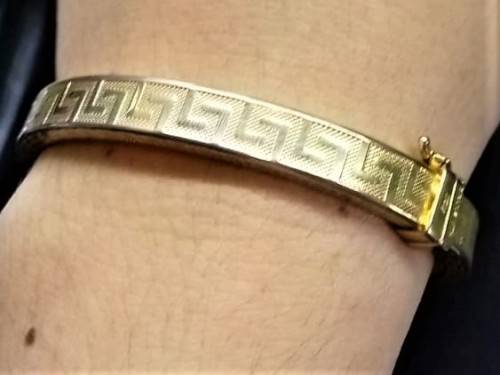 `Gorgeous` DOLCE VITA `Italy: Gold Bangle (Rolled Gold)