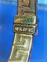 `Gorgeous` DOLCE VITA `Italy: Gold Bangle (Rolled Gold)