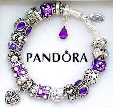 **PANDORA** Moments Silver Bracelet, Fancy Purple Signature Clasp