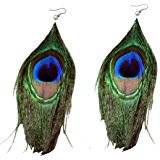 Charming Peacock Feather Earring