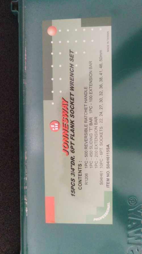 Jonnesway 15PCS 3/4