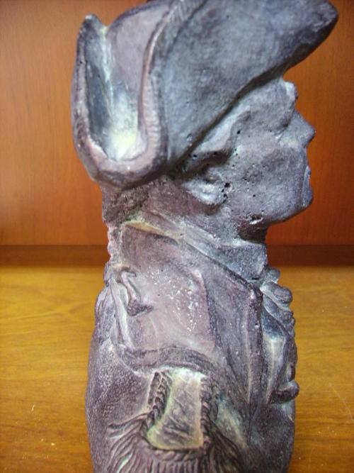 SIGNED STUNNING BUST OF NELSON? IN GRANITE/STONE LIKE MATERIAL!!!!