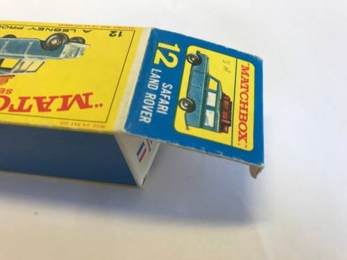 MATCHBOX LESNEY 12 SAFARI LAND ROVER with Original Box