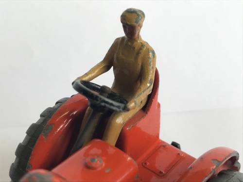 VINTAGE DINKY TOYS 301 FIELD MARSHALL TRACTOR with Dinky 322 Disc Harrow