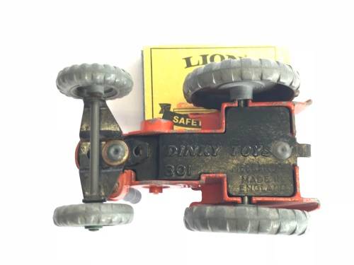 VINTAGE DINKY TOYS 301 FIELD MARSHALL TRACTOR with Dinky 322 Disc Harrow