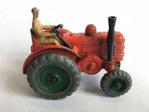 VINTAGE DINKY TOYS 301 FIELD MARSHALL TRACTOR with Dinky 322 Disc Harrow