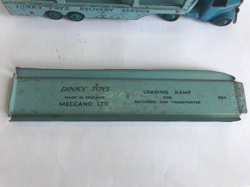 DINKY TOYS 582 PULLMORE CAR TRANSPORTER WITH RAMP