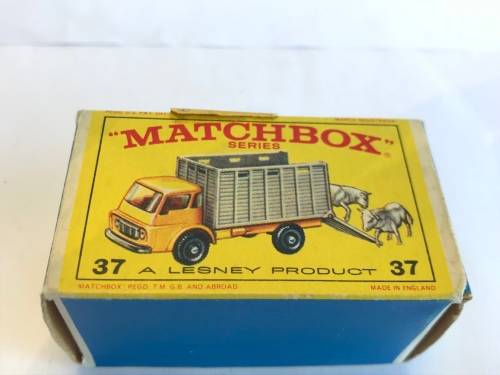 Lesney Matchbox #37 Cattle Truck With Original Box