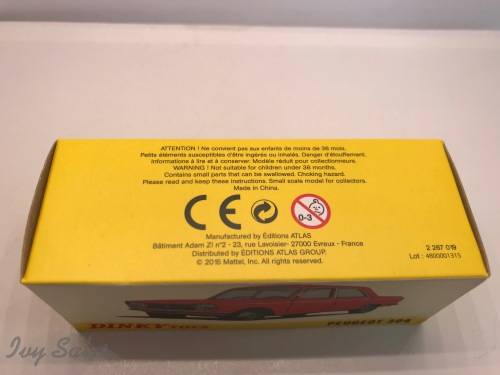 Atlas Edition - DINKY TOYS 1428 - Peugeot 304