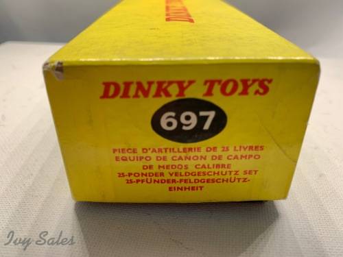 Dinky Toys #697 - 25 Pounder Field Gun Set + Original Box - MINT