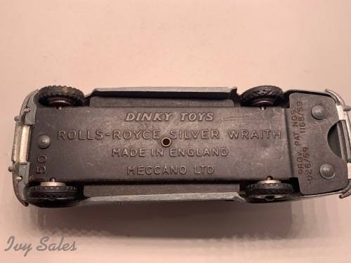 DINKY TOYS #150 ROLLS ROYCE SILVER WRAITH
