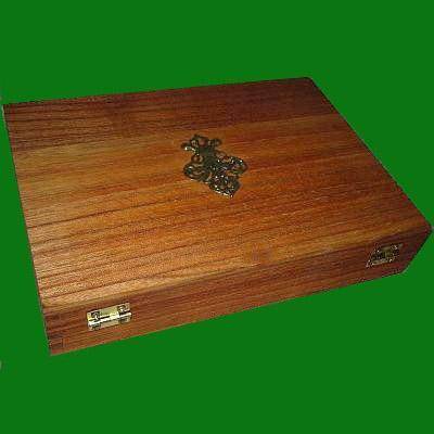 Wooden Box with Fleur de Lys